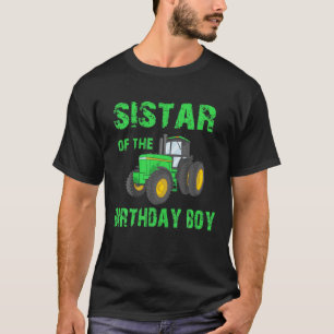 Sister Of The Birthday Boy Vintage Farm Tractor Pa T-Shirt