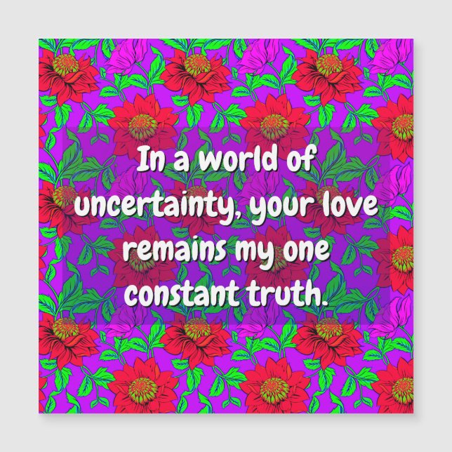 Sister Quotes (Sie lieben) Blume, Friend Card Magnetkarte (Vorderseite)