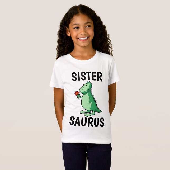 SISTER SAURUS T - Shirt, Witzige Shirts (Vorne ganz)