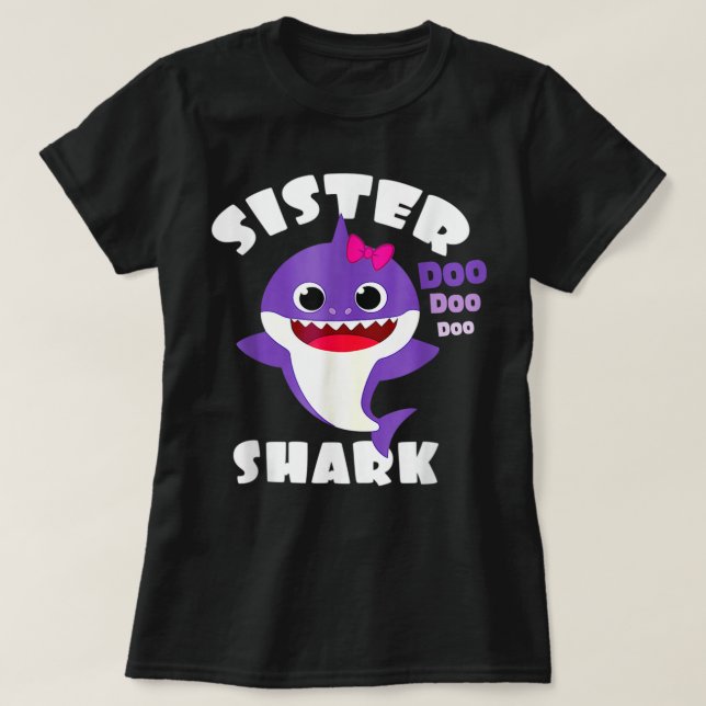 Sister Shark Shirt Sister Shark Lover (Design vorne)