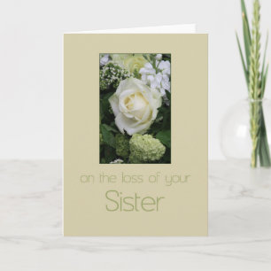 Sister Sympthy card mit Rose Karte