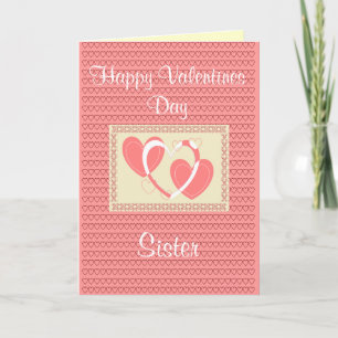 SISTER-VALENTINSTAG-KARTE FEIERTAGSKARTE