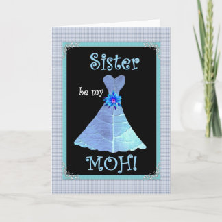SISTER Wedding Invite - Blue Gown Einladung