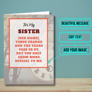 Sister wird zu einer besonderen Geburtstagskarte Karte