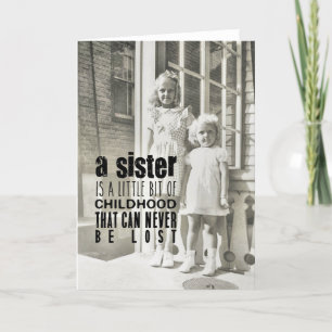 SISTERGrußkarte Dankeskarte