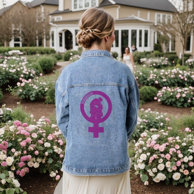 Sisterhood Denim Jacket Jeansjacke (Hochzeit Rückseite)