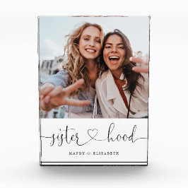 Sisterhood Script Sisters Gift Foto Keepake