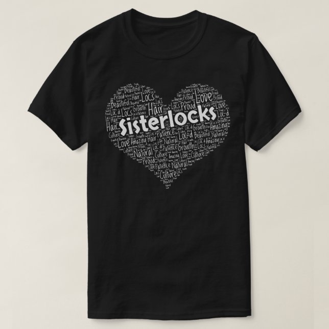 Sisterlocks Valentinstag Herz T-Shirt (Design vorne)