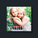 Sisterly Liebe Custom Foto Leinwand<br><div class="desc">Laden Sie Ihr Foto hoch,  um ein einmaliges Geschenk für sich oder einen anderen zu machen! Lesen Sie unsere vollständigen Kollektionen unter berryberrysweet.com. Auf Wunsch können Sie auch die passenden Farben auswählen. Design © berryberrysweet.com</div>