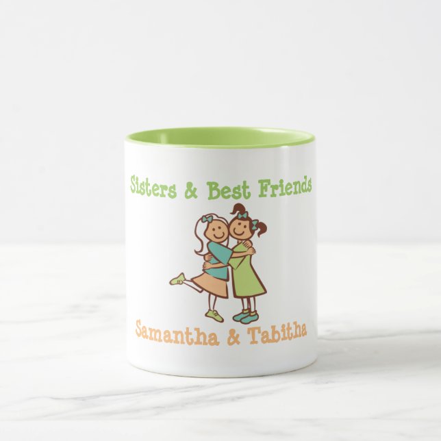 Sisters & Best Friends 11 oz Combo Tasse (Zentrum)