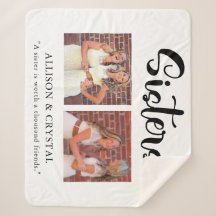  Sisters Calligraphy 2 Foto Collage Quote Geschenk