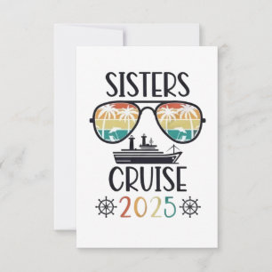 Sisters Cruise 2025 Family Matching Trip Dankeskarte