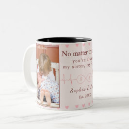 Sisters Custom Photo Mug – Personalized Gift Zweifarbige Tasse