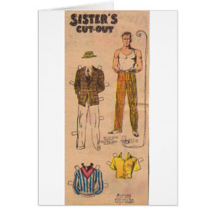 Sister's Cut Out aus den 1930er Jahren schöne Papi
