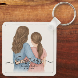Sisters Forever – Custom Photo Keychain Gift Schlüsselanhänger