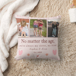 Sisters Forever – Custom Photo  personalized   Kissen