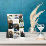 Sisters Forever Friends Collage Custom Quote Foto Fotoplatte<br><div class="desc">Chic personalisierbare Collage Foto-Plakette für Ihre Schwester. Fügen Sie 9 Ihrer Lieblings-Geschwister-Fotos hinzu und bestellen Sie dieses einzigartige Geschenk für Ihre süße Schwester als Geburtstagsgeschenk der Freundschaft. Ein sentimentales personalisiertes Foto,  das Sisters liest,  sind Forever Friends.</div>