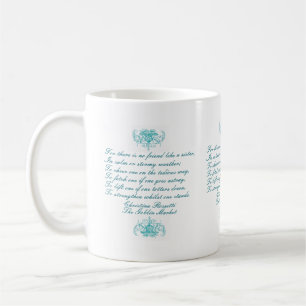 Sisters Gedicht von Christina Rossetti Türkis Ink Kaffeetasse