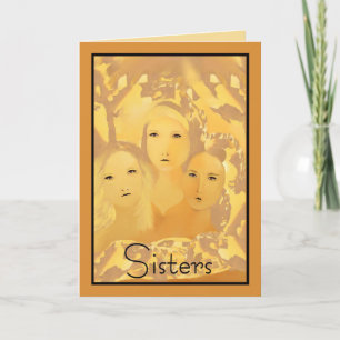 Sisters Grußkarte für Ihre Schwester Karte
