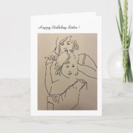 Sisters Happy Birthday Card Karte
