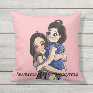 Sisters Liebe Throw Kissen