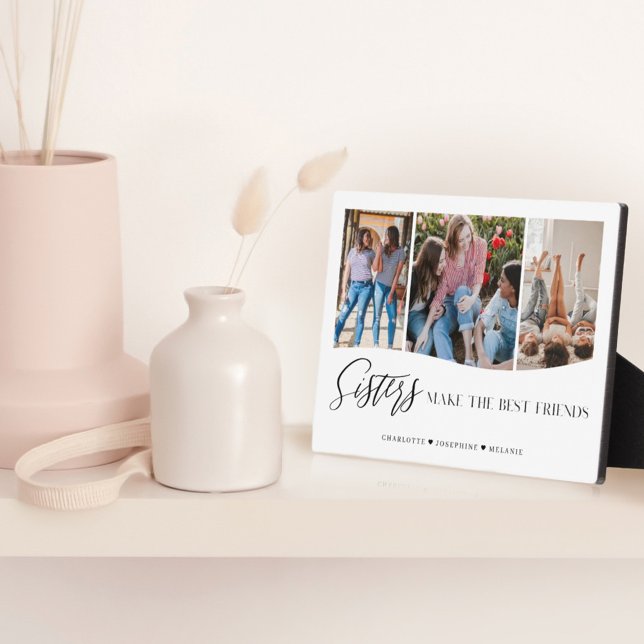 Sisters Make The Best Friends 3 Photo Keepsake Fotoplatte (Von Creator hochgeladen)