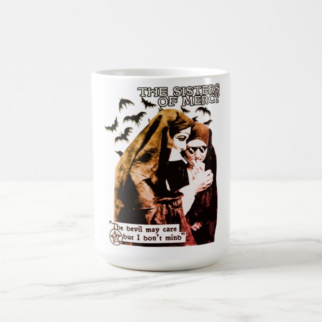 Sisters of Mercys Darkwave Nun Aesthetic Kaffeetasse (Mittel)