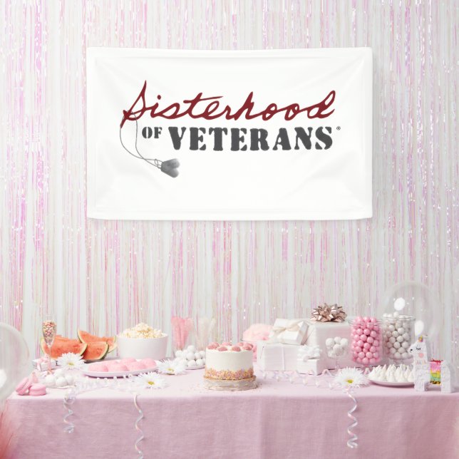 Sisters of Veterans Military Pride Design Banner (Party)