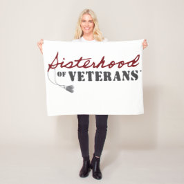 Sisters of Veterans Military Pride Design Fleecedecke