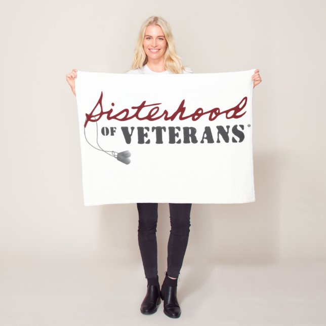 Sisters of Veterans Military Pride Design Fleecedecke (Beispiel)