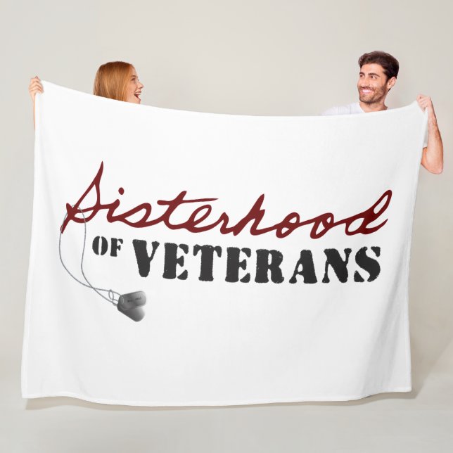 Sisters of Veterans Military Pride Design Fleecedecke (Beispiel)