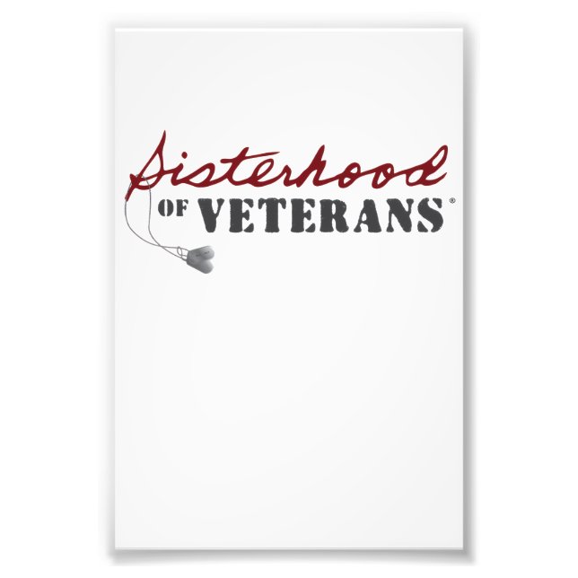 Sisters of Veterans Military Pride Design Fotodruck (Vorne)