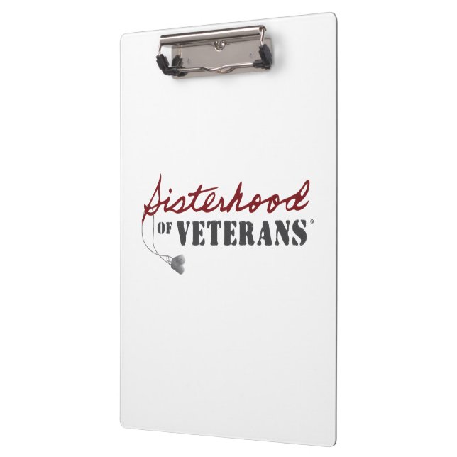 Sisters of Veterans Military Pride Design Klemmbrett (Links)