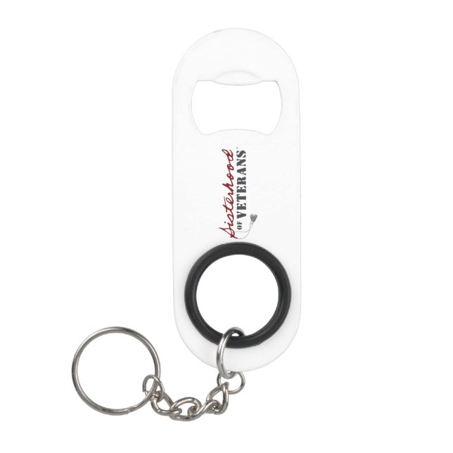Sisters of Veterans Military Pride Design Mini Flaschenöffner (Vorderseite)