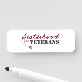 Sisters of Veterans Military Pride Design Namensschild