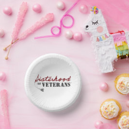 Sisters of Veterans Military Pride Design Pappteller