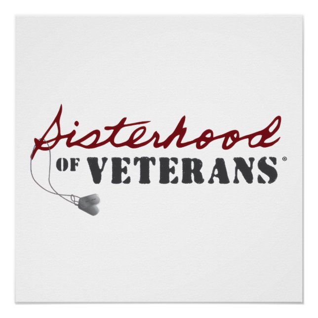 Sisters of Veterans Military Pride Design Poster (Vorderseite)
