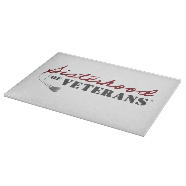 Sisters of Veterans Military Pride Design Schneidebrett (Ecke)