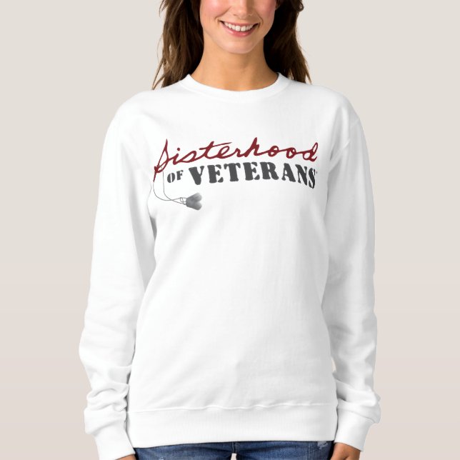 Sisters of Veterans Military Pride Design Sweatshirt (Vorderseite)