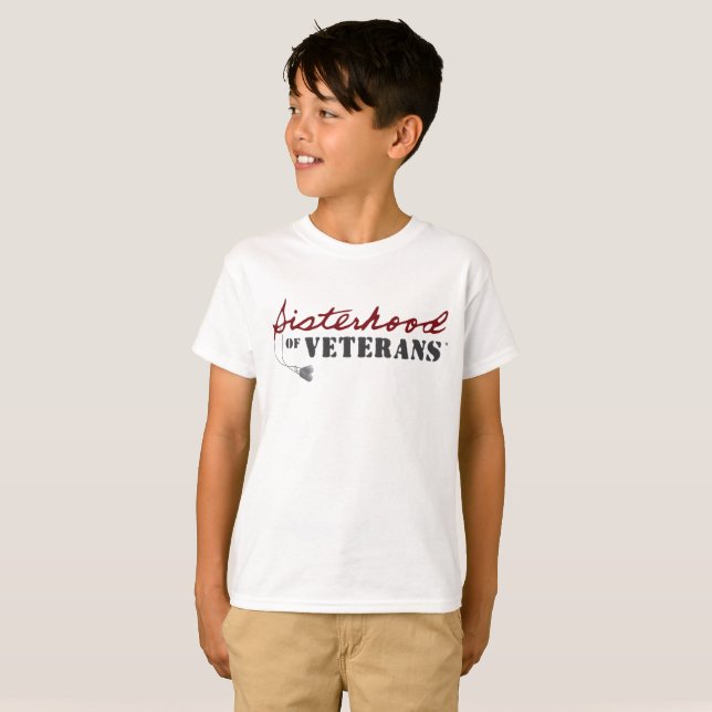 Sisters of Veterans Military Pride Design T-Shirt (Vorne ganz)