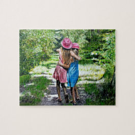 Sisters Oil Painting Puzzle
