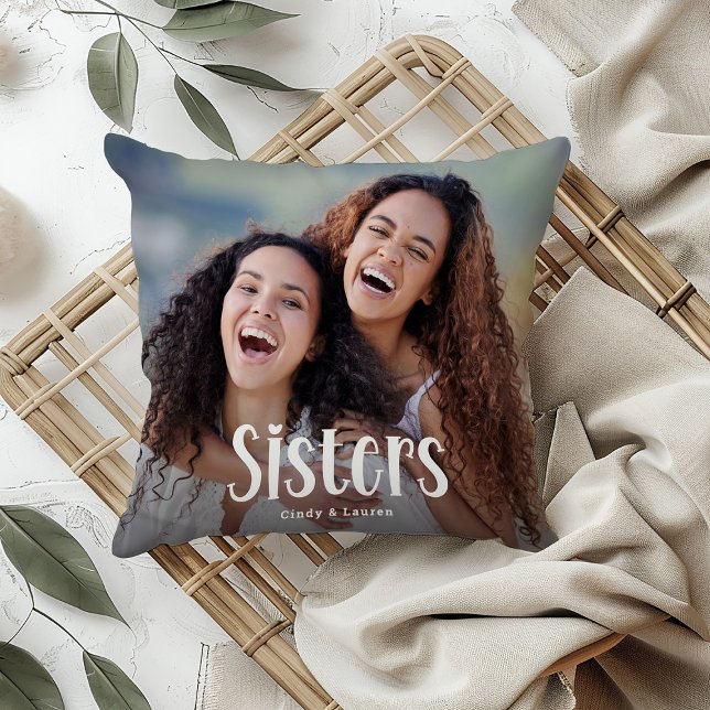SISTERS' Personalisiertes Foto Niedliche Schwester Kissen (Von Creator hochgeladen)