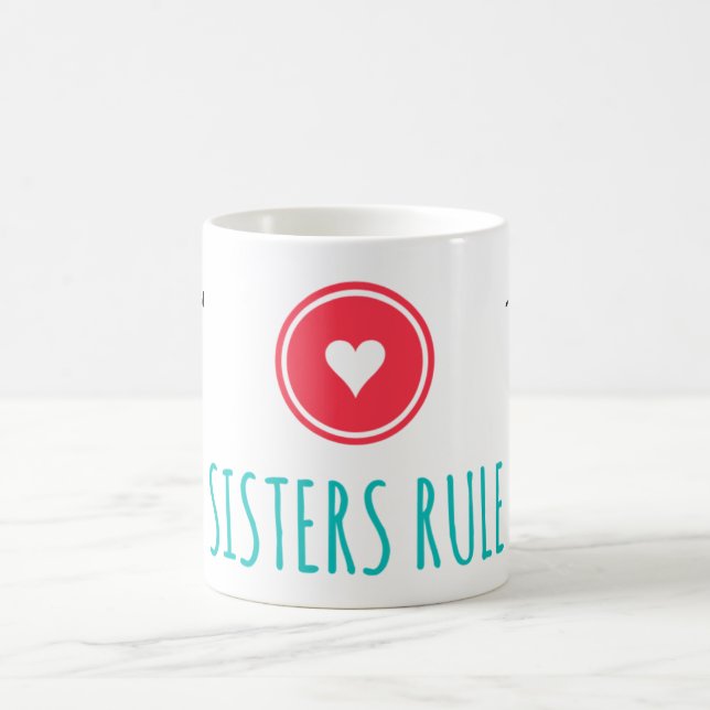 Sisters Rule White 11 oz Classic Tasse (Mittel)