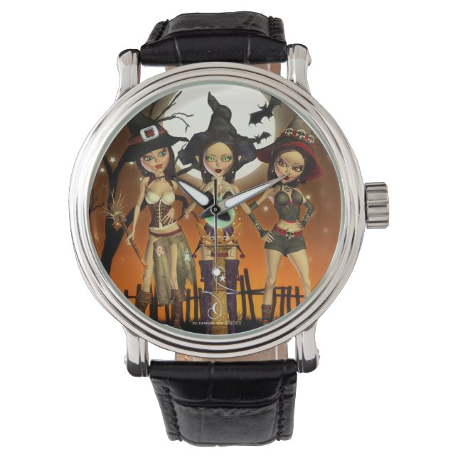 Sisters Three Hexenkunst Wrist Watch Armbanduhr (Vorderseite)