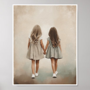 Sisters Wall Art Room Deco Zuhause Decore Poster