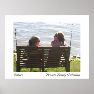 Sisters Watercolor Poster