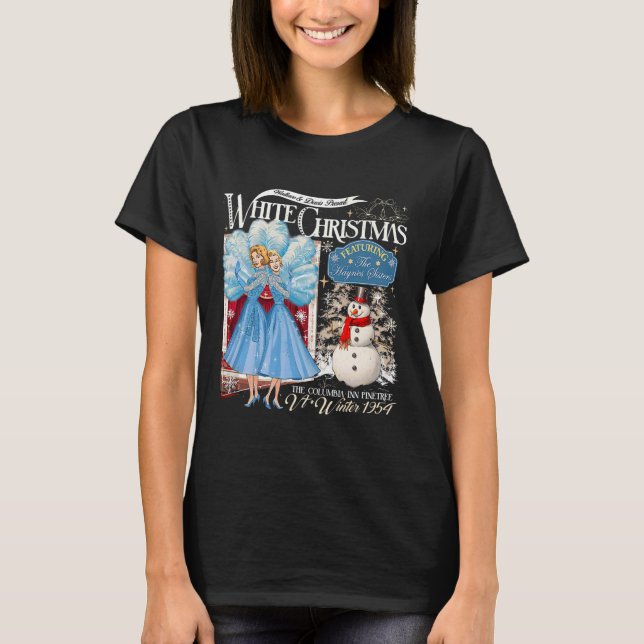 Sisters White Christmas Movie 1954 Pajamas Holiday T-Shirt (Vorderseite)