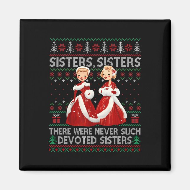 Sisters White Christmas Movie 1954 Xmas Holiday Pa Magnet (Vorne)