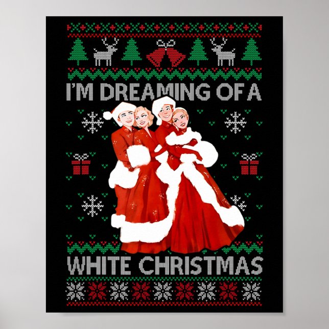 Sisters White Christmas Movie 1954 Xmas Pajamas Ho Poster (Vorne)