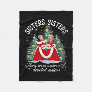 Sisters White Christmas Movie 1954 Xmas Snow Holid Fleecedecke